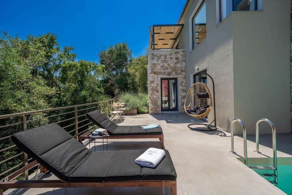 Villa Elisabeth Sea View Private Pool Fiskardo Kefalonia Katsarata Exterior photo