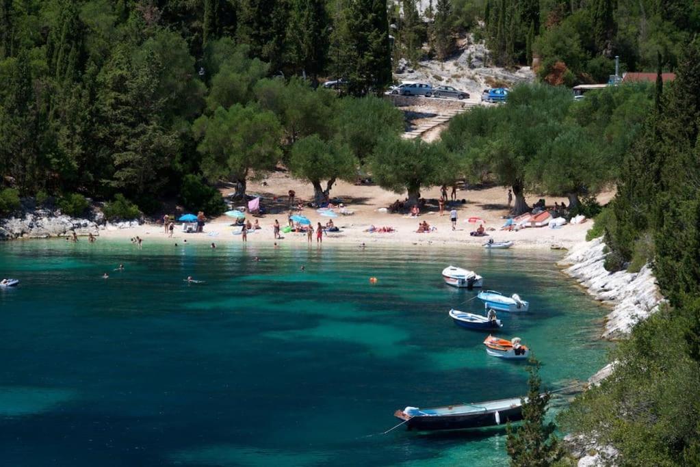 Villa Elisabeth Sea View Private Pool Fiskardo Kefalonia Katsarata Exterior photo
