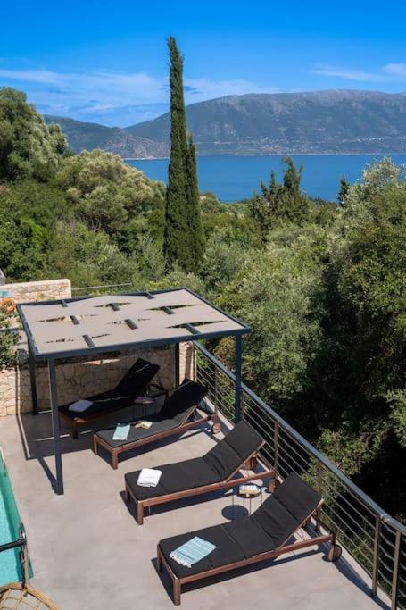 Villa Elisabeth Sea View Private Pool Fiskardo Kefalonia Katsarata Exterior photo