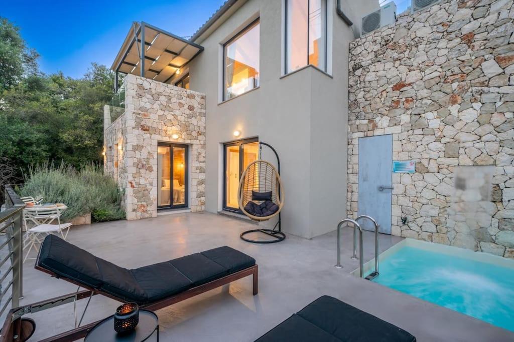 Villa Elisabeth Sea View Private Pool Fiskardo Kefalonia Katsarata Exterior photo